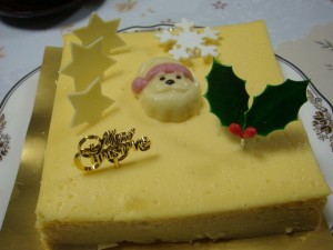 お菓子の家　noe(ノア)　クリスマスチーズケーキ